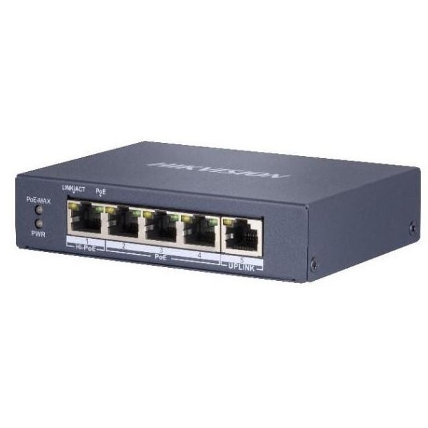 Switch Hikvision 5 Porturi PoE, Fără Management