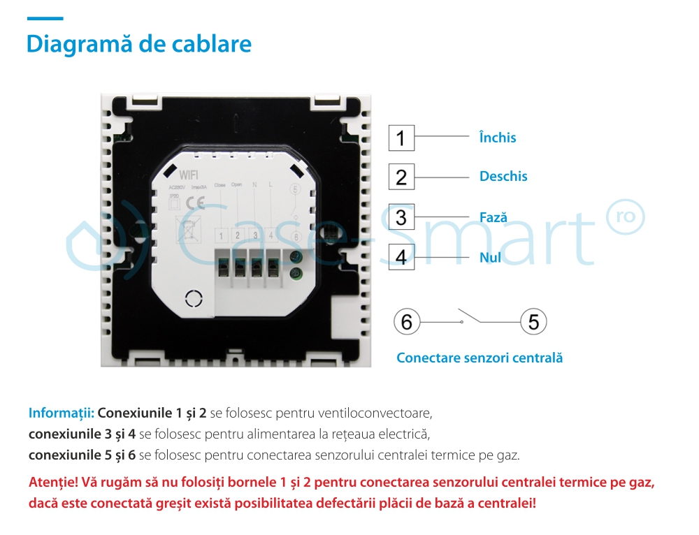 Termostat WiFi BeOk BOT-313, Incalzire Pardoseala, Smart Life - imagine 4