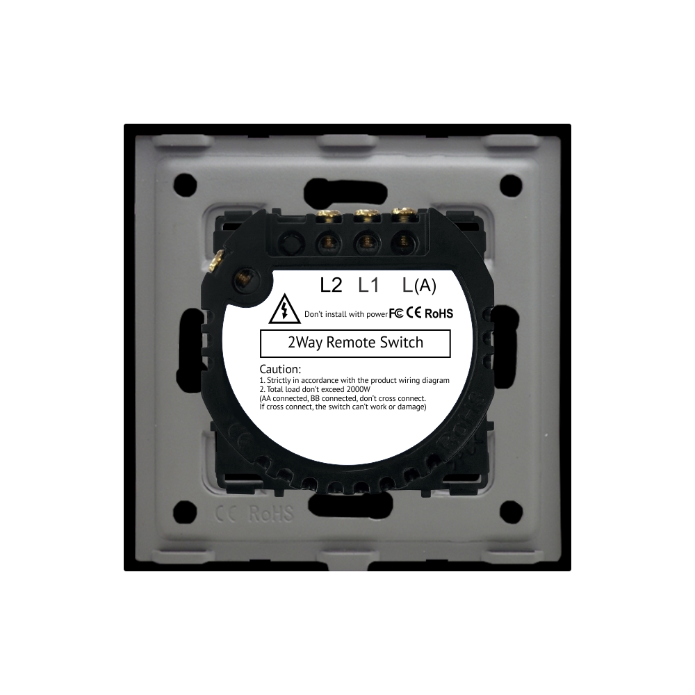 Intrerupator Touch Dublu Cap Scara RF433 LUXION - imagine 8