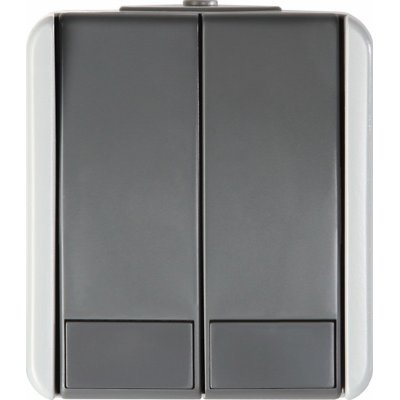 Buton Monopolar Fontana 1P IP44 Gri, TEM