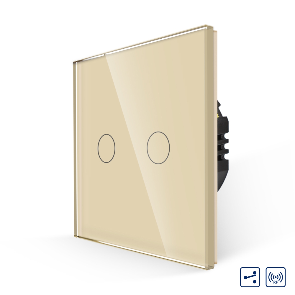 Intrerupator Touch Dublu Cap Scara RF433 LUXION - imagine 9