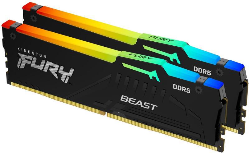 Kingston FURY Beast RGB 64GB DDR5 6000MHz CL30 Kit - imagine 2