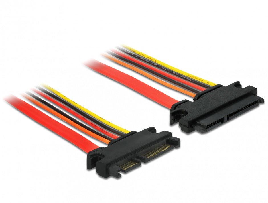 Prelungitor SATA 22P T-M 10cm Delock