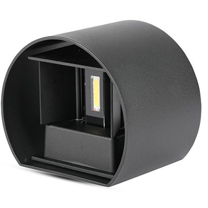 Lampa LED V-TAC 6W IP65 Negru, Exterior
