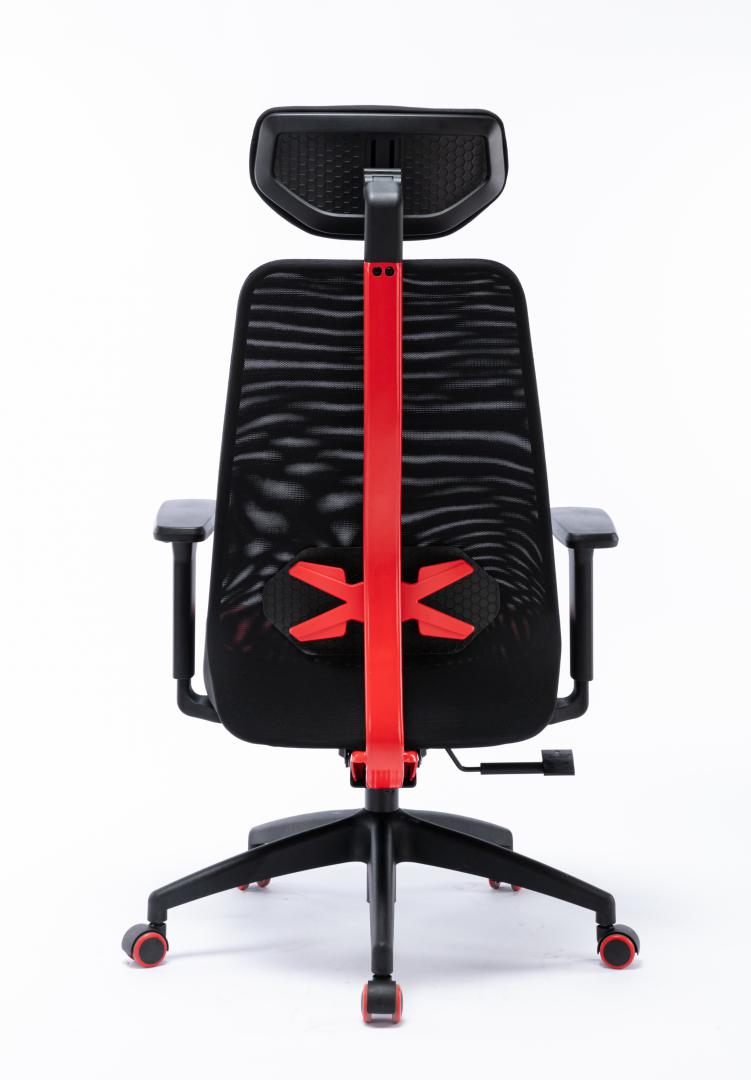 Scaun Gaming SERIOUX Kyrian Adjustabil Rosu - Pana la 150kg - imagine 2