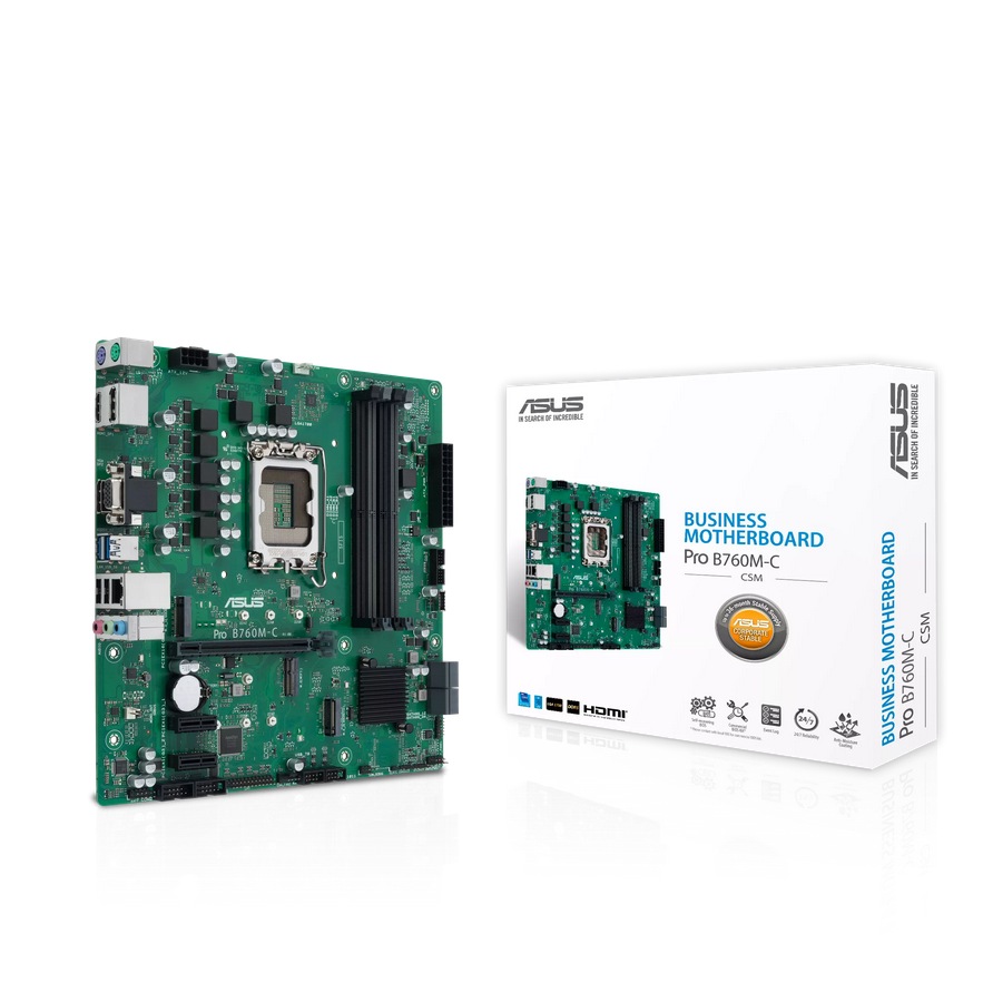 Placă de bază ASUS PRO B760M-C-CSM DDR5 LGA1700 Profesională