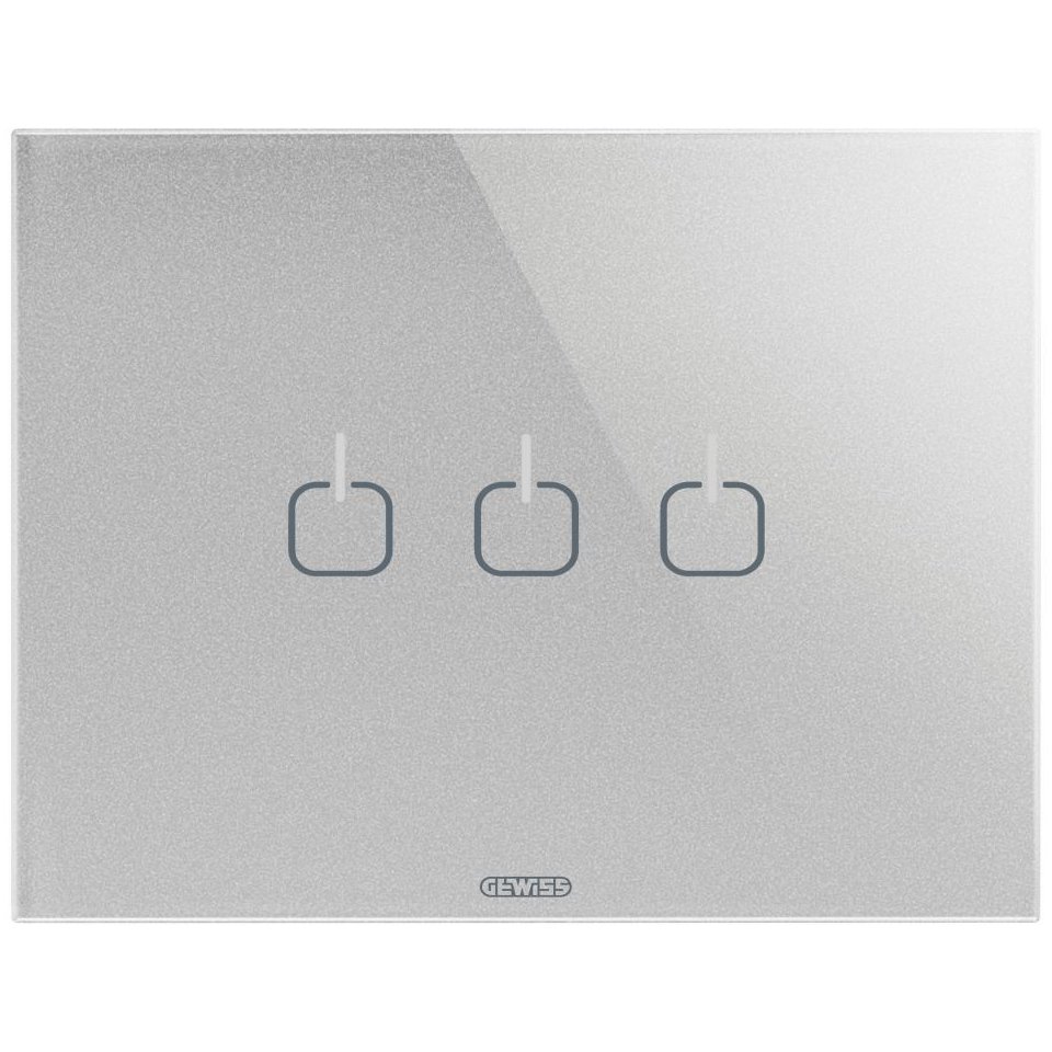 Rama 3 Module Gewiss Chorus Ice Touch Titan