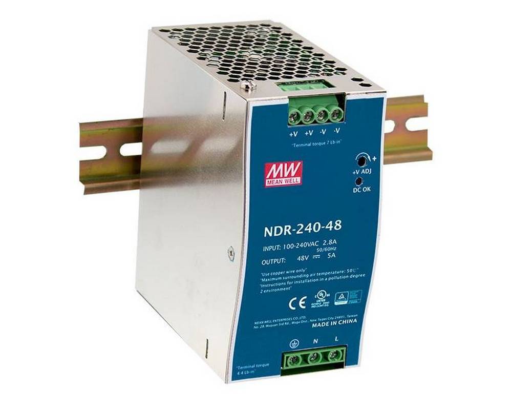 Mean Well NDR-240-48 48V 5A Sursă Alimentare