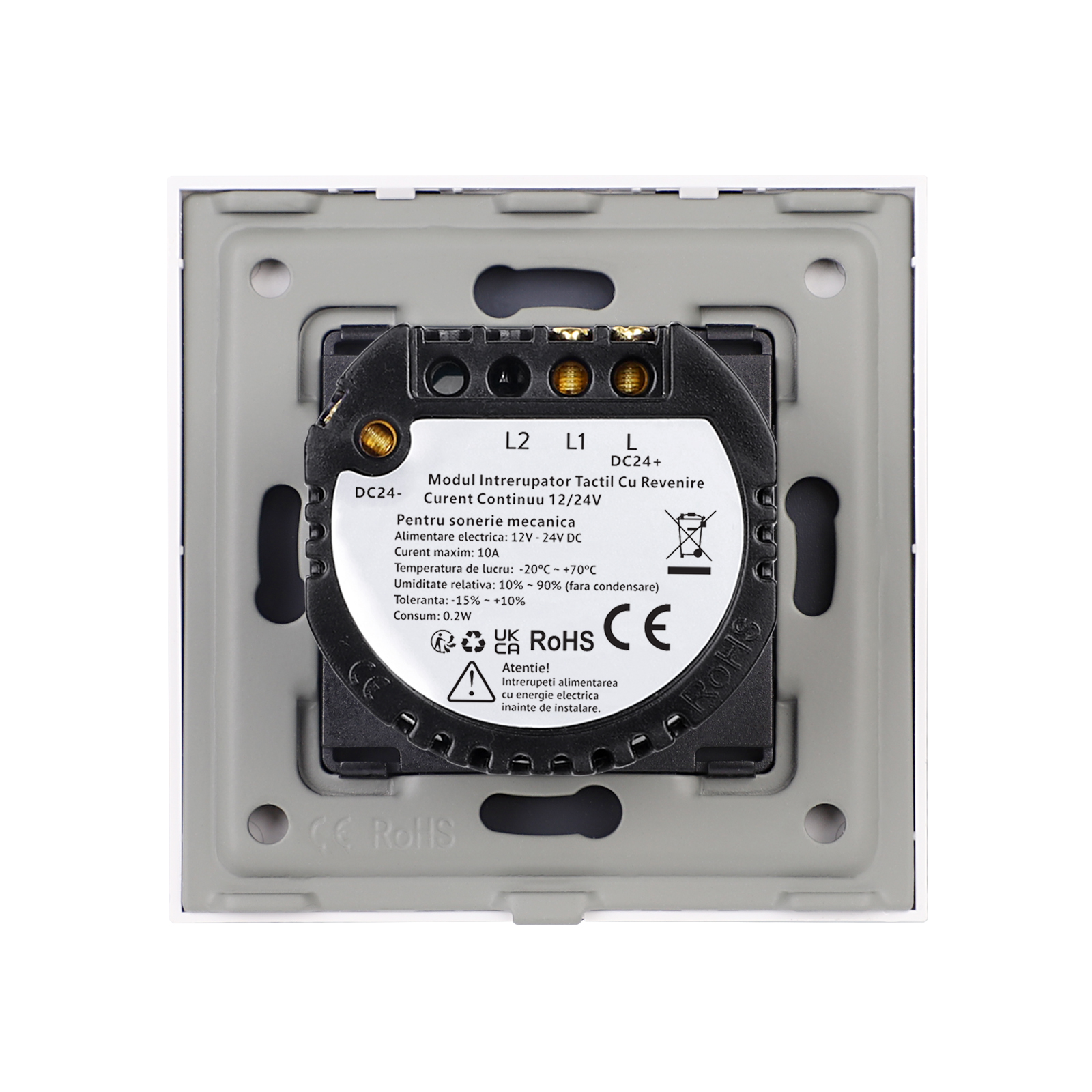 Intrerupator Touch Sticla 12/24V Revenire Curent Continuu LUXION - imagine 11