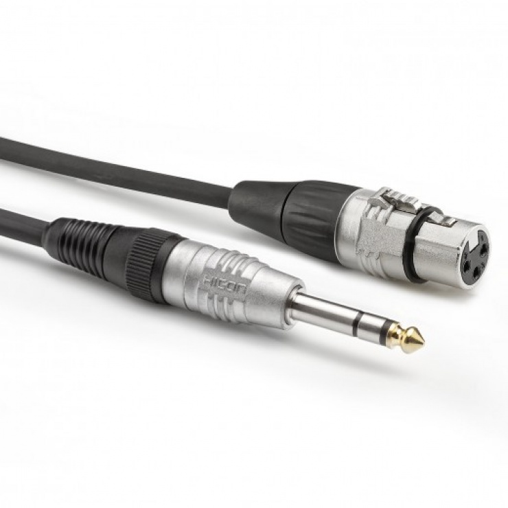 Cablu Jack 6.35mm la XLR Hicon 6m, Aurit
