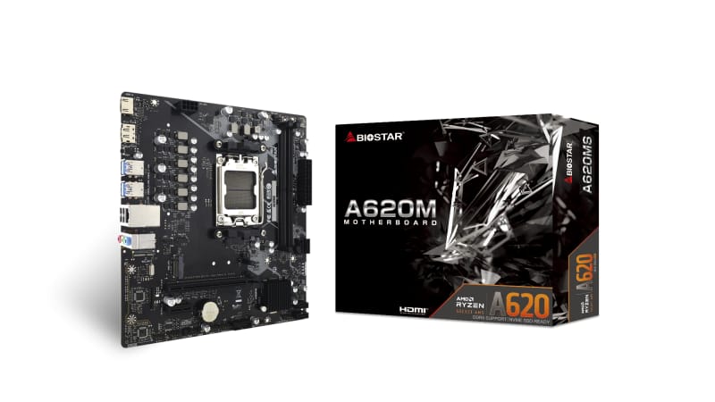 Placă de bază Biostar A620MS AMD AM5 micro ATX DDR5 - imagine 2