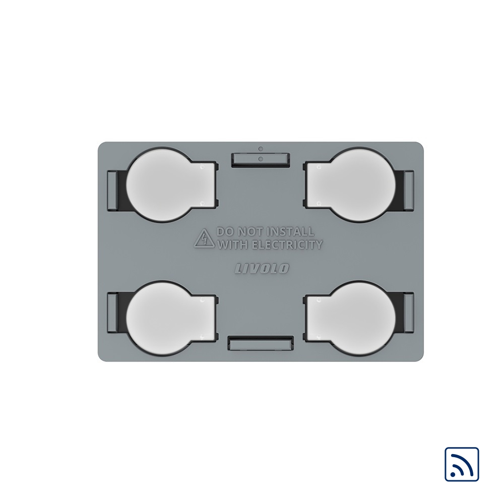 Modul intrerupator cvadruplu wireless Livolo Touch