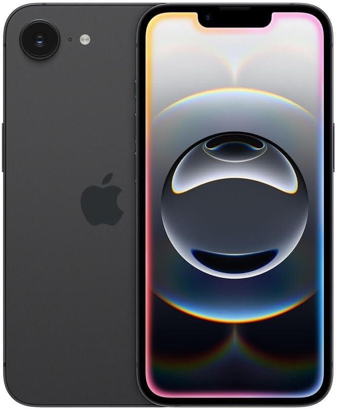 iPhone 16e 512GB Black - Telefon Apple, Cip A18, 5G