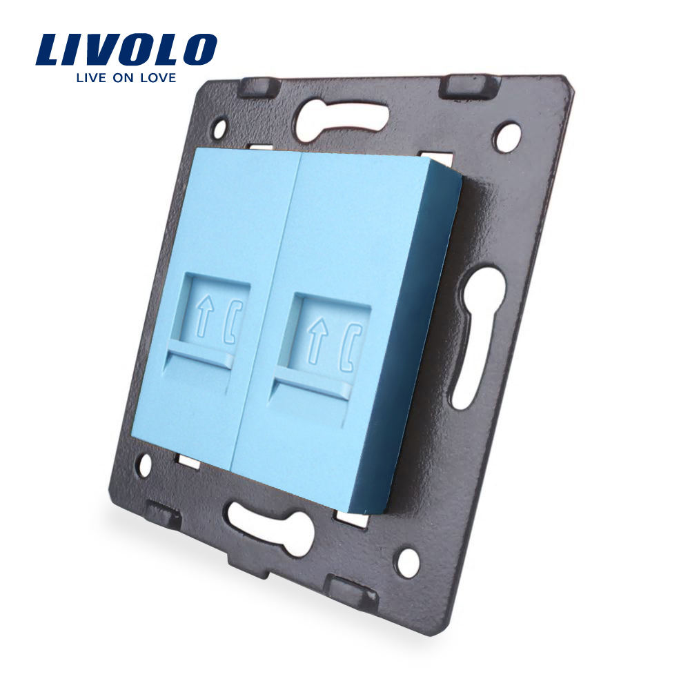Priză Dublă Telefon Livolo, Touch, Panou Sticlă - imagine 7