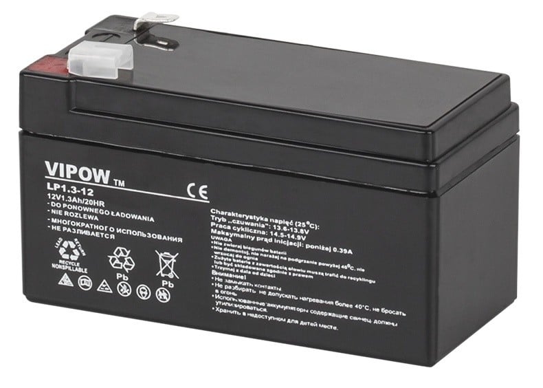 Acumulator Ted 12V 1.4AH GEL, Fără Întreținere - imagine 2