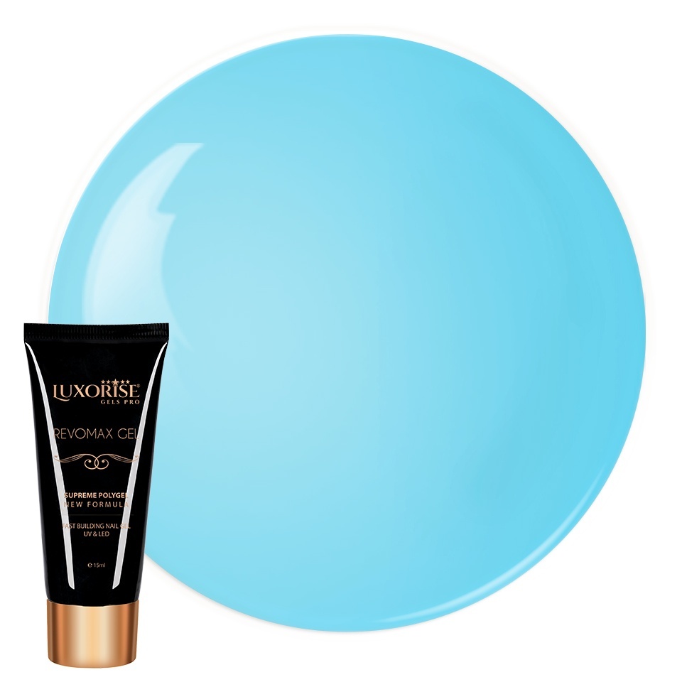 Polygel Luxorise Exotic Blue 15ml - Constructie Unghii