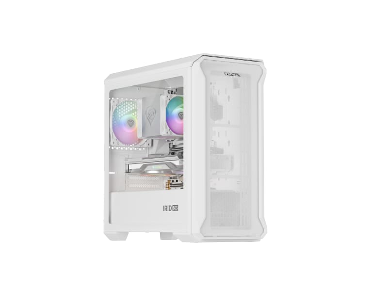 Carcasa Genesis IRID 503 Lite Alb - ARGB, Sticla Temperata - imagine 2