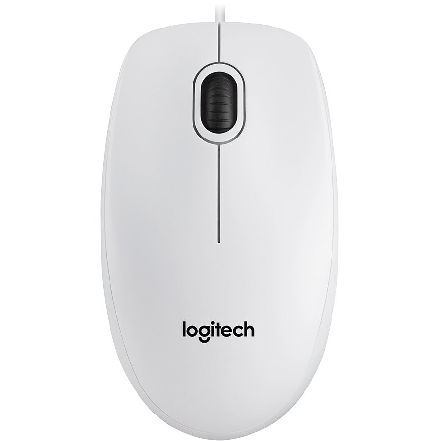 Mouse Optic Logitech B100 Alb, USB, 800 DPI