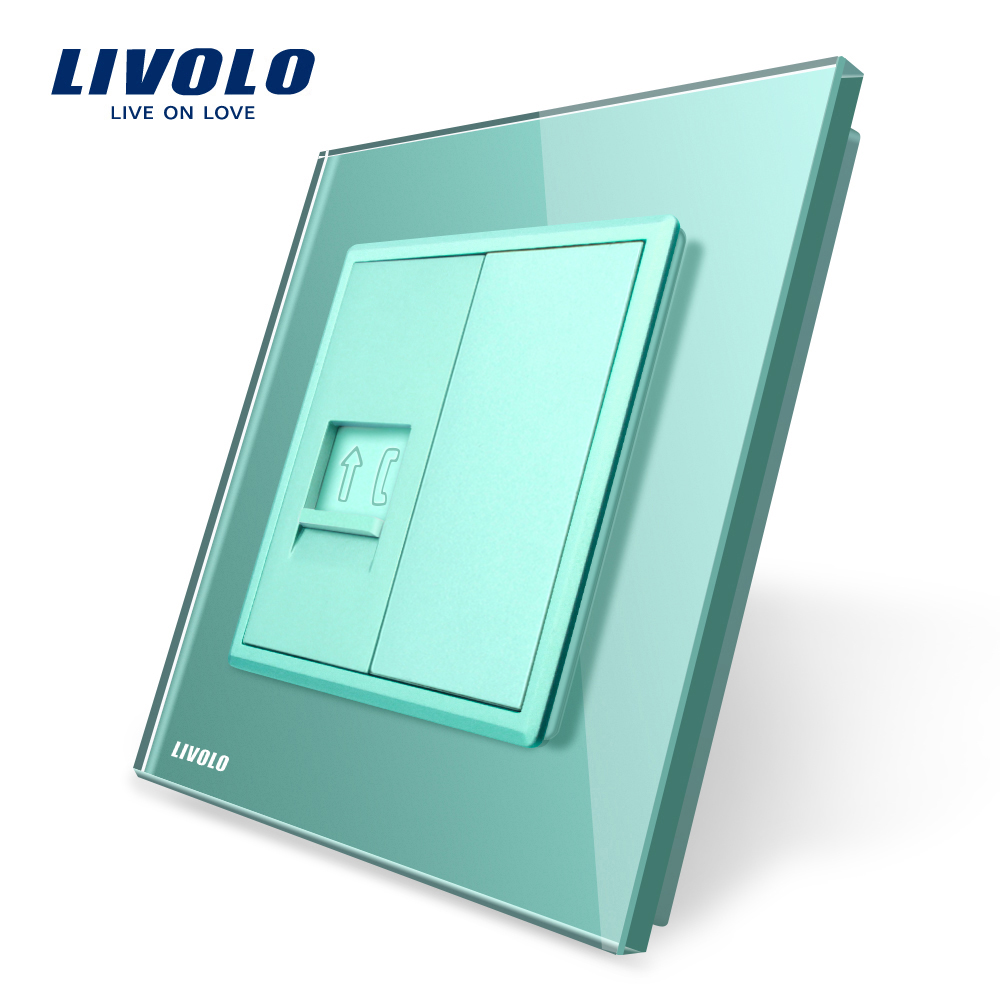 Priză Telefon Livolo cu Râmă Sticlă, Alb - imagine 10