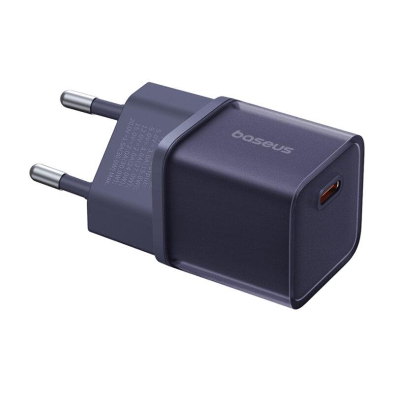 Încărcător Rețea Baseus GaN5S 30W USB-C QC Violet