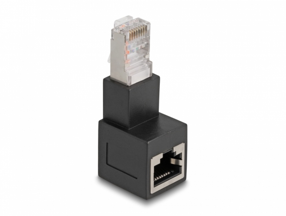 Adaptor RJ45 90° Delock Cat.6A