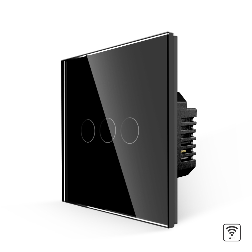 Întrerupător Triplu Wi-Fi Touch Sticlă LUXION, Smart Home - imagine 5