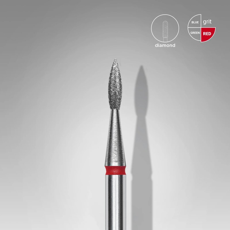 Capăt freză diamant Staleks Expert flacără fină 1,8 mm