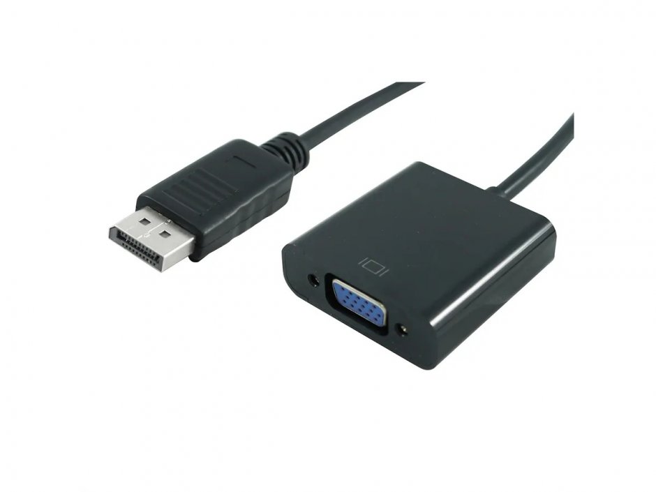 Adaptor DisplayPort la VGA Mycon T-M Negru - imagine 2
