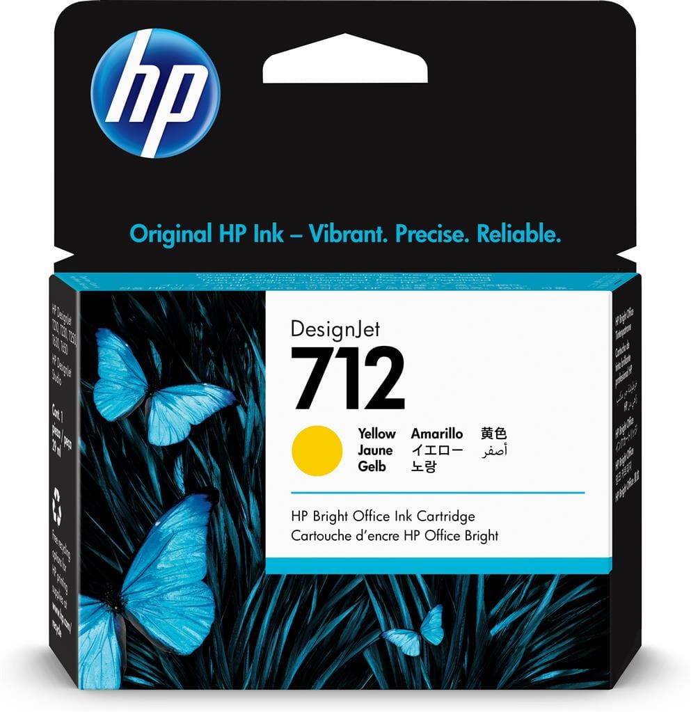 Cartus Cerneala HP 712 Yellow 38ml Original pentru Designjet - imagine 2