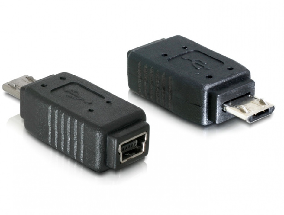 Adaptor Micro USB la Mini USB 5p Delock