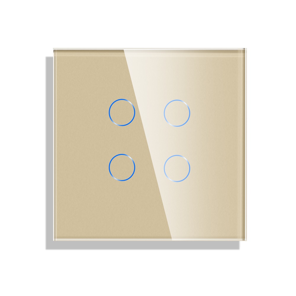 Panou Touch Sticlă Luxion, 4 Butoane, 86x86mm - imagine 3