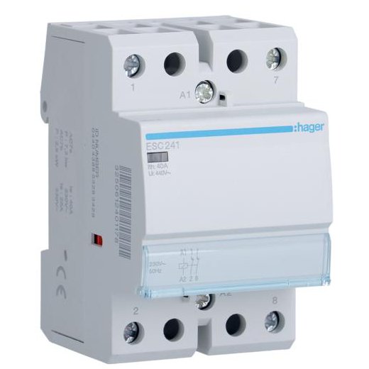 Contactor Hager ESC241, 40A, 2NI, 230V