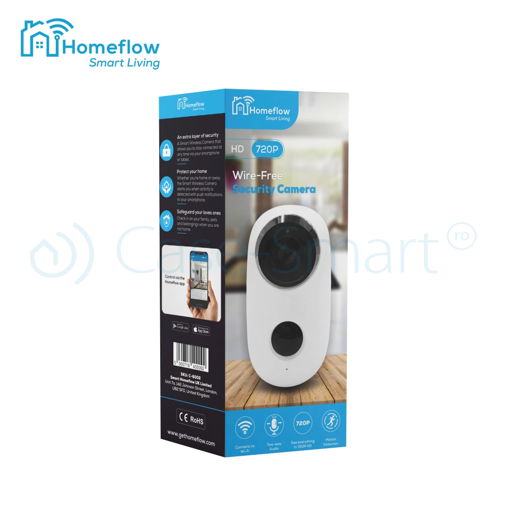 Camera Wireless Homeflow C-6002, 720P, Smart Life - imagine 4