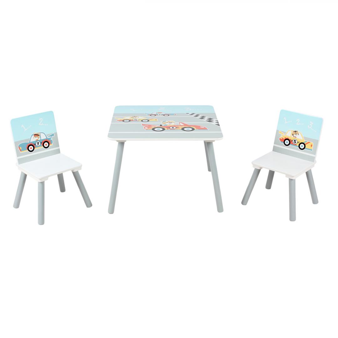 Set Birou și 2 Scaune pentru Copii Cars - U-Grow