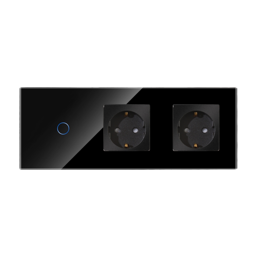 Intrerupator + 2 Prize Sticla LUXION, Design Modern - imagine 6