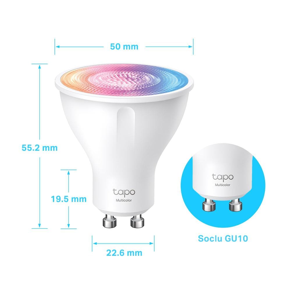Bec Inteligent TP-Link Tapo L630 RGB GU10, 350lm - imagine 3