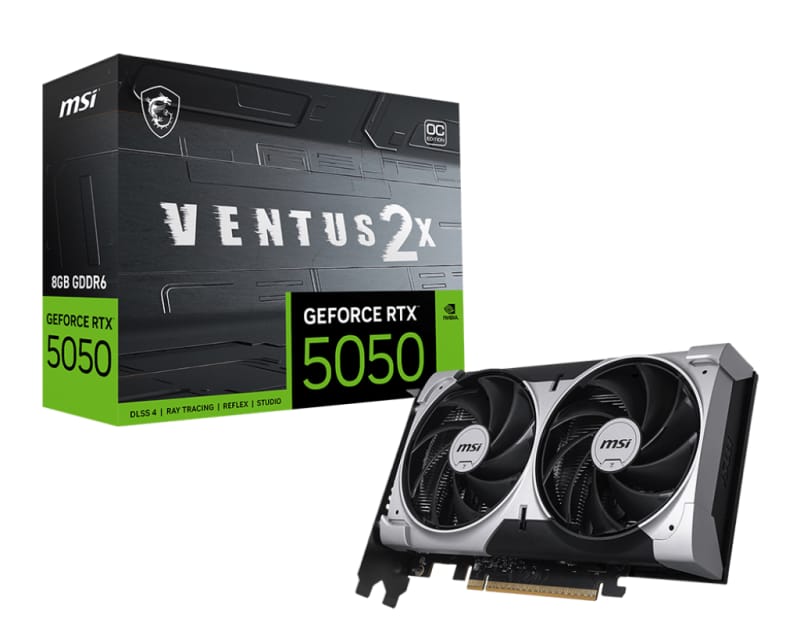 Placă Video MSI RTX 5050 8GB Ventus 2X OC - GDDR6, PCIe 5.0 - imagine 2