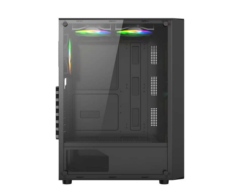 Carcasa Gaming DUNE Mid Tower ARGB Negru - 4 Ventilatoare Incluse - imagine 5