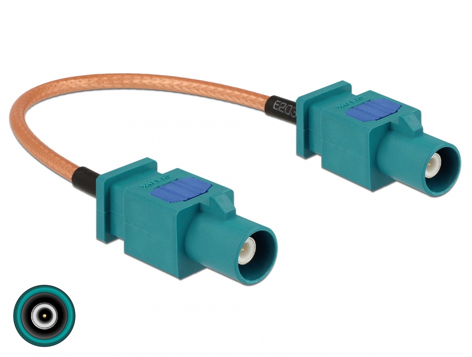 Cablu Antenă FAKRA Z Plug Delock 15cm