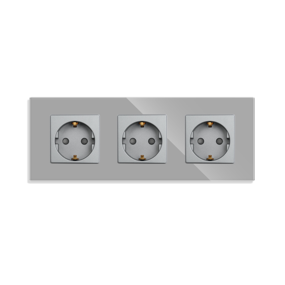 Priză Triplă LUXION cu Ramă Sticlă, IP45 - imagine 14