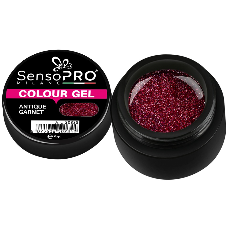 Gel UV Antique Garnet SensoPRO Milano, 5ml