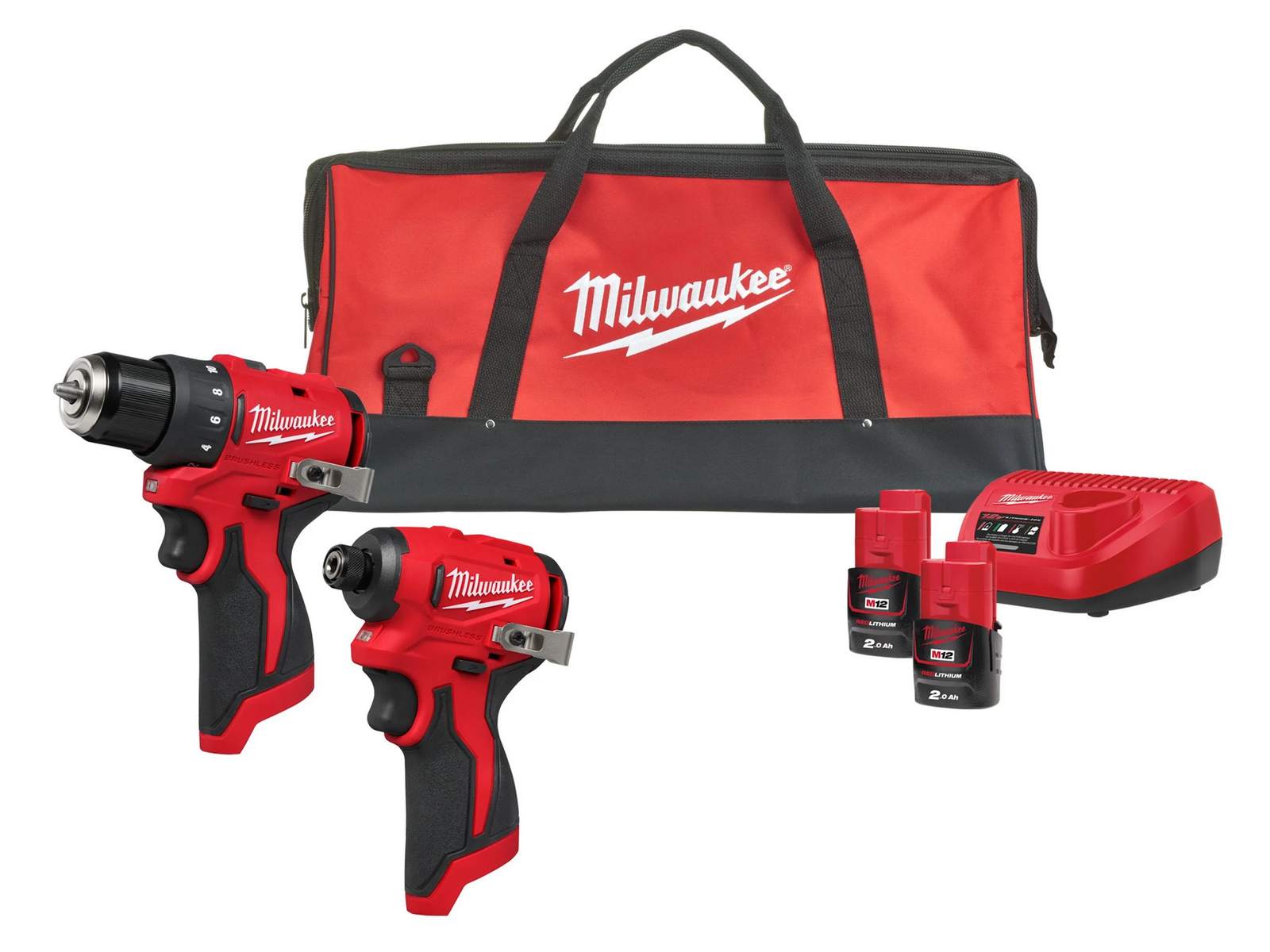 Set Milwaukee M12 BLPP2D-202B Profesional