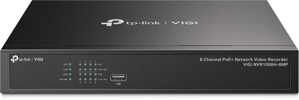 NVR TP-Link VIGI NVR1008H-8MP 8 Canale 4K PoE+ 10TB - imagine 2