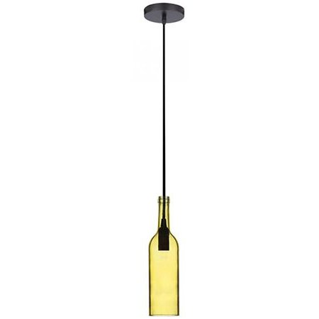 Pendul Tavan V-TAC Sticlă Vin Galben