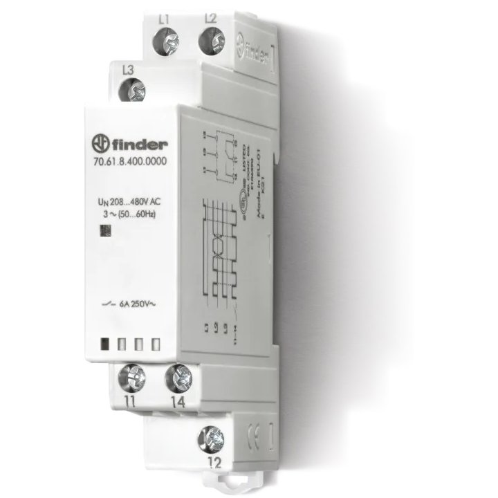 Releu supraveghere faze trifazate Finder 70.61, 6A