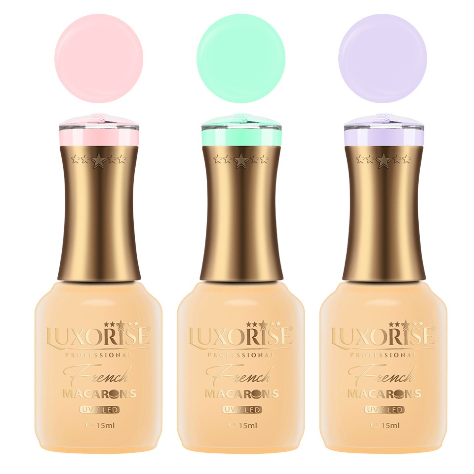 Set 3 Oje Semipermanente LUXORISE Parisian Spring 15ml