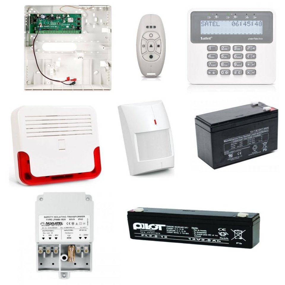 Kit Alarma Wireless Satel 32 Zone + Tastatura