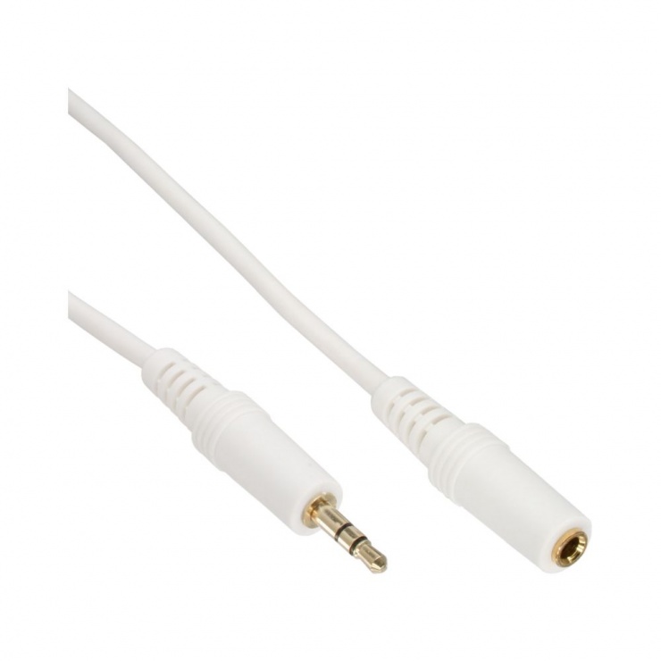 Prelungitor Audio Jack 3.5mm 10m Inline Alb