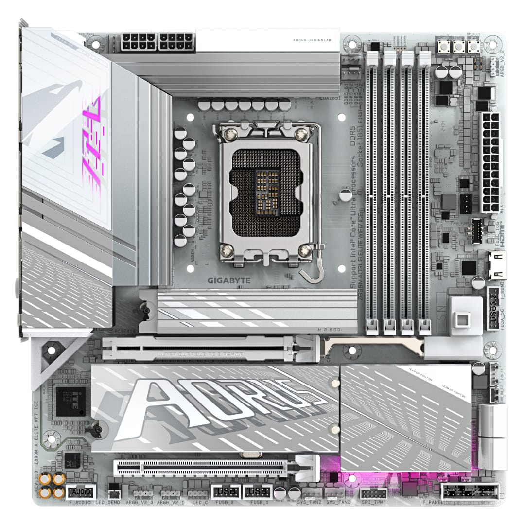 Placă de bază Gigabyte Z890M AORUS ELITE WIFI7 ICE mATX - imagine 3