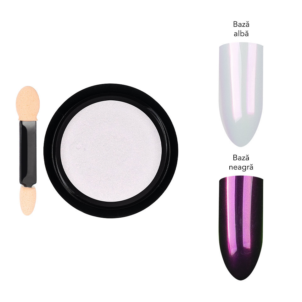 Pigment Unghii LUXORISE Candy Pink - Efect Aurora